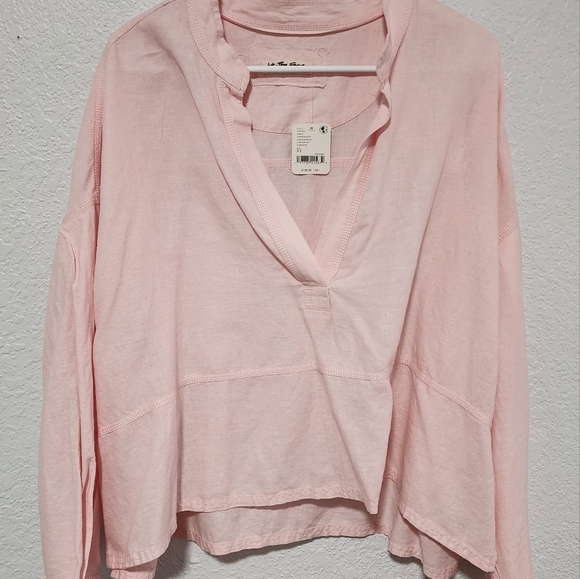 Free People Tops - Free People, Pink, over size top.